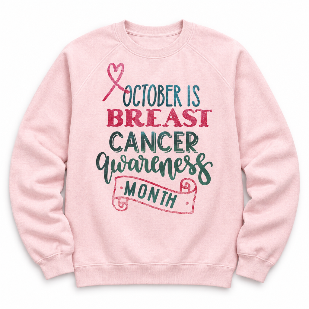 October Breast Cancer Awareness Sweatshirt
