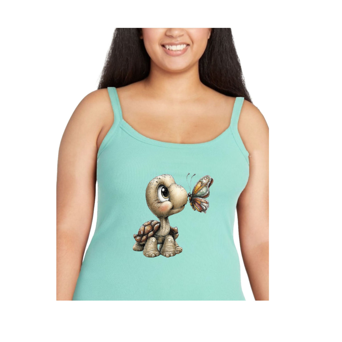 Butterfly Kiss Turtle Tank Top