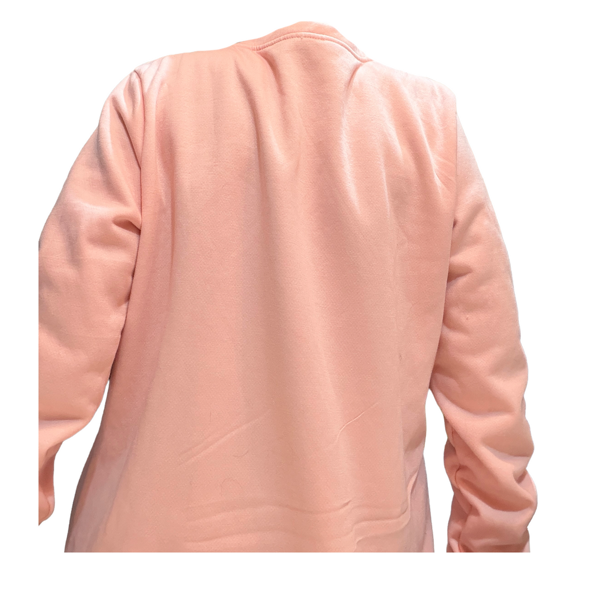 October Breast Cancer Awareness Sweatshirt - Back, Pink (L)