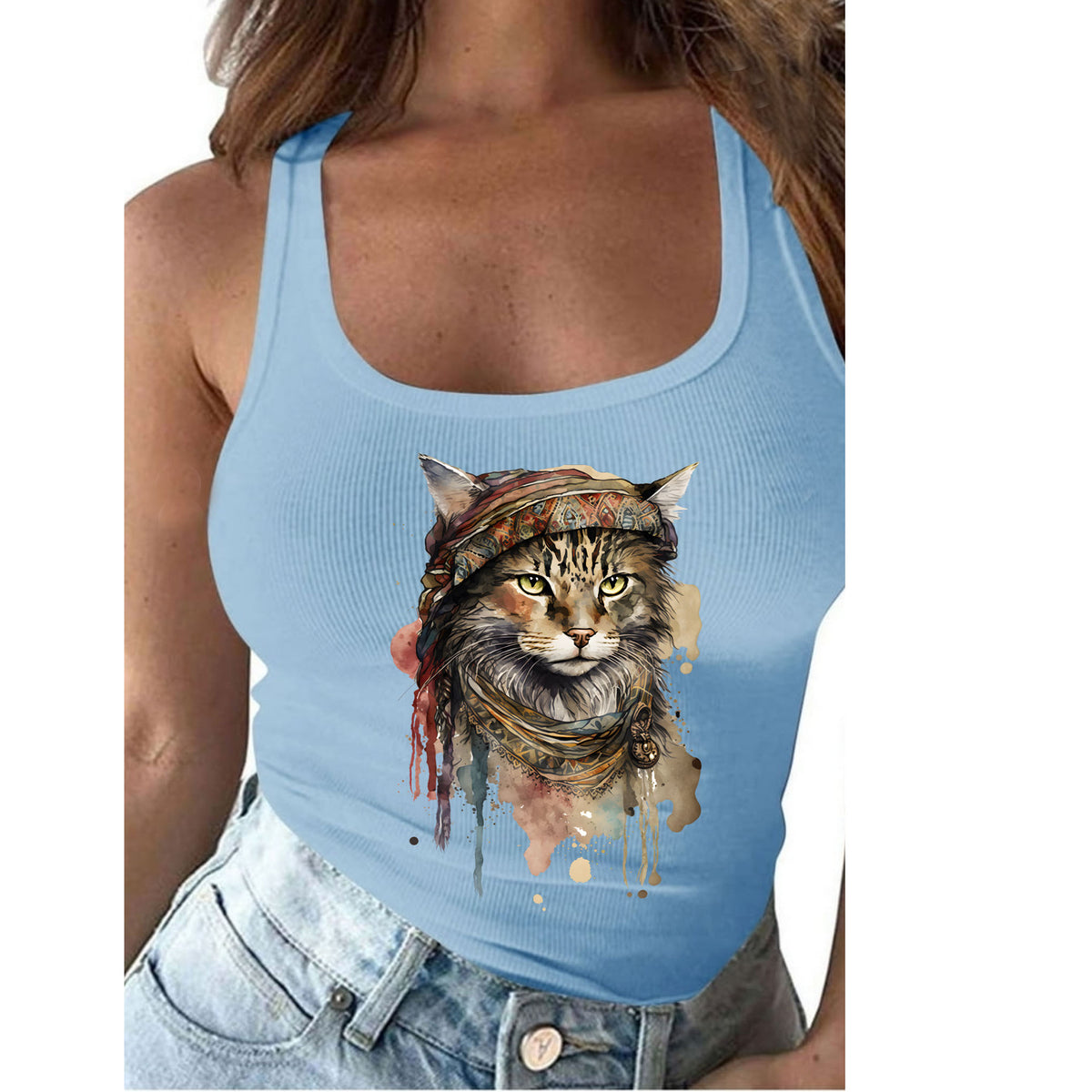 Bohemian Cat Tank Top