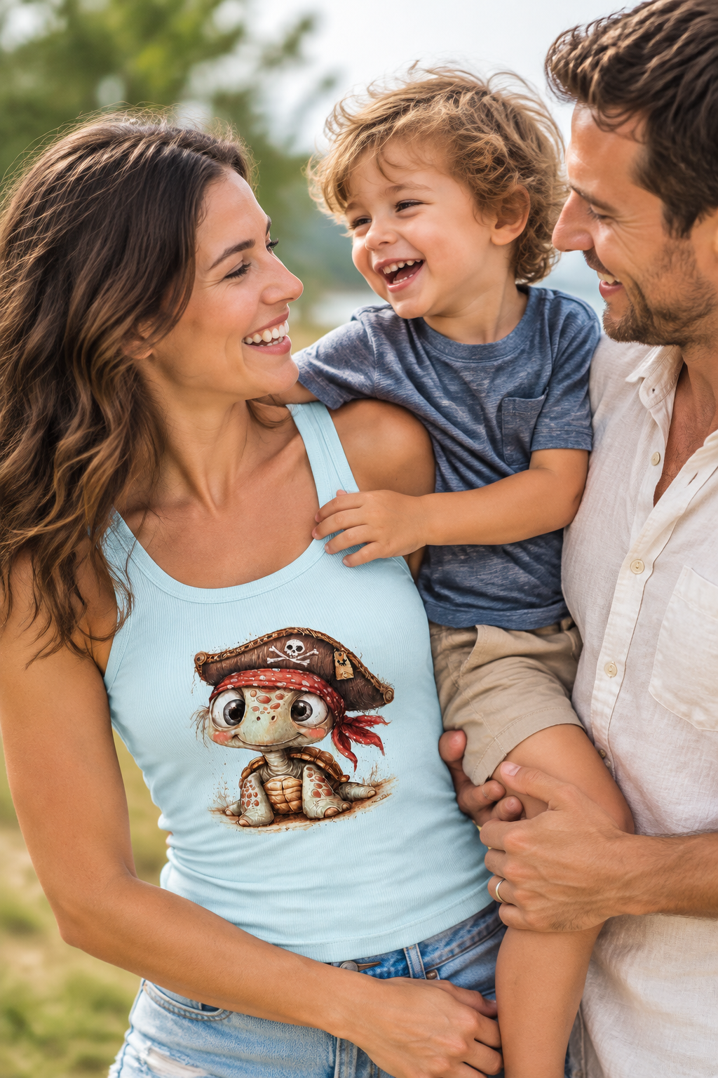 Pirate Turtle Tank Top