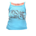 Skull Dice Tank Top - Aqua Ribbed (L)