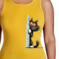 Scared Black Cat Tank Top